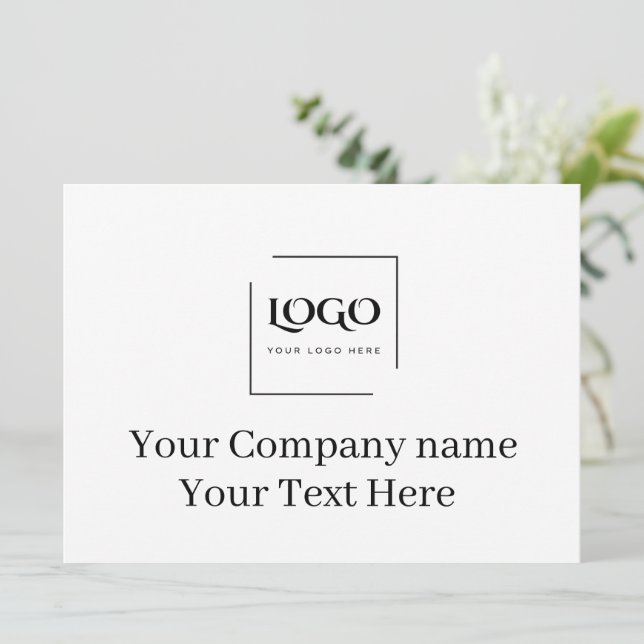 Elegant custom your logo template (Standing Front)