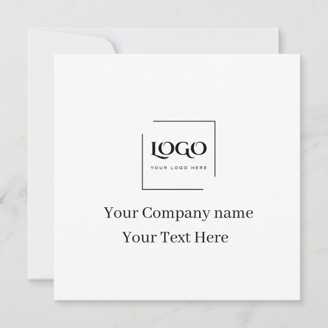 Elegant custom your logo template (Front)