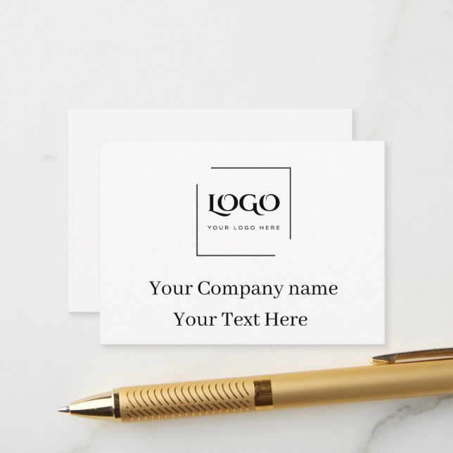 Elegant custom your logo template (Front/Back In Situ)