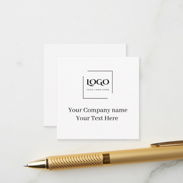 Elegant custom your logo template (Front/Back In Situ)