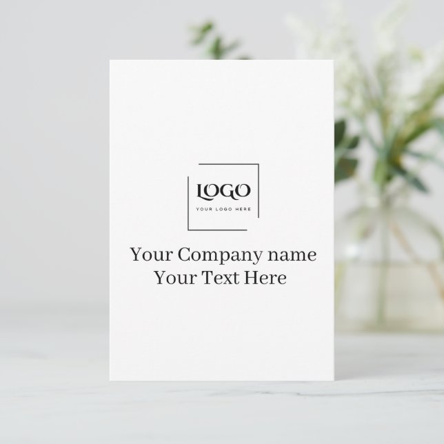 Elegant custom your logo template (Standing Front)