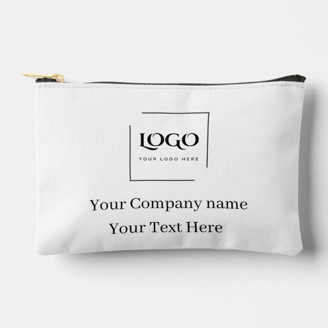 Elegant custom your logo template accessory pouch (Front)