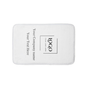 Elegant custom your logo template bath mat