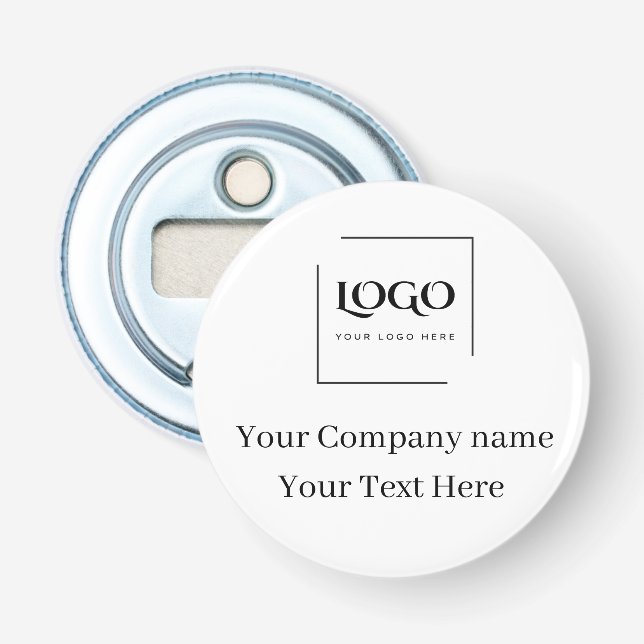 Elegant custom your logo template bottle opener (Front)