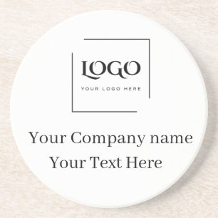 Elegant custom your logo template coaster