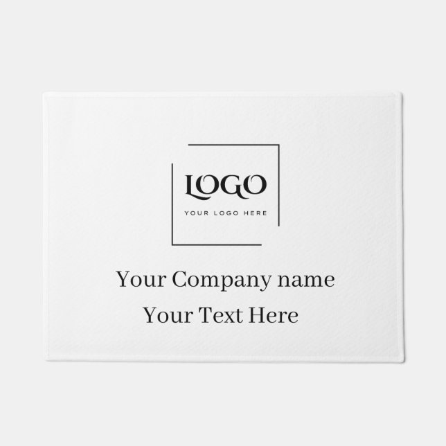 Elegant custom your logo template doormat (Front)