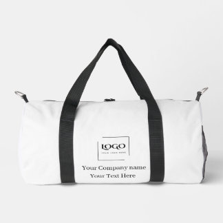 Elegant custom your logo template duffle bag