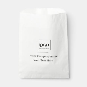 Elegant custom your logo template favour bags