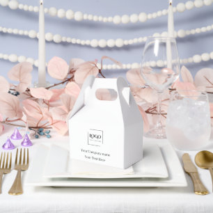 Elegant custom your logo template favour box