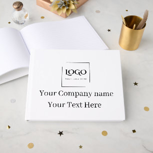 Elegant custom your logo template guest book