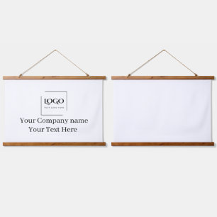 Elegant custom your logo template hanging tapestry