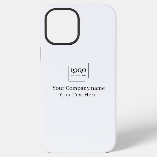 Elegant custom your logo template iPhone case (Back)