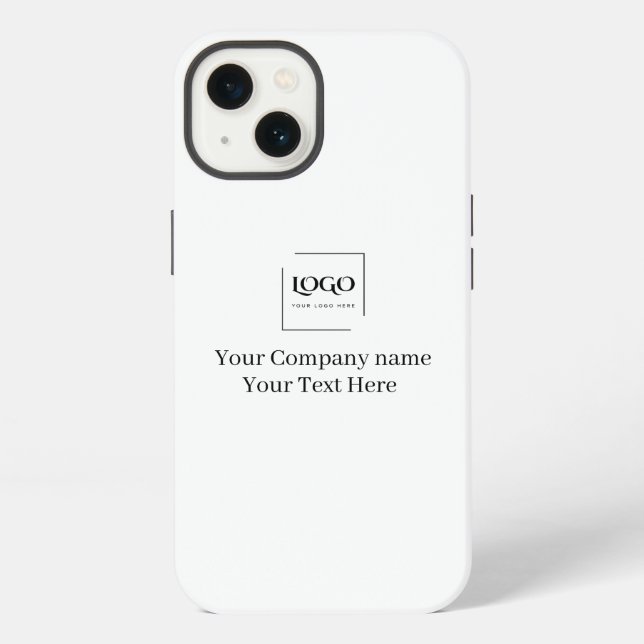 Elegant custom your logo template iPhone case (Back)