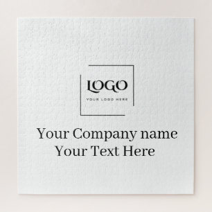 Elegant custom your logo template jigsaw puzzle
