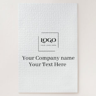Elegant custom your logo template jigsaw puzzle