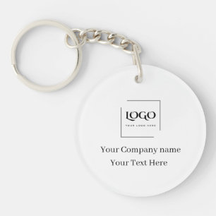 Elegant custom your logo template key ring