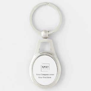 Elegant custom your logo template key ring