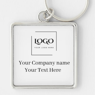 Elegant custom your logo template key ring