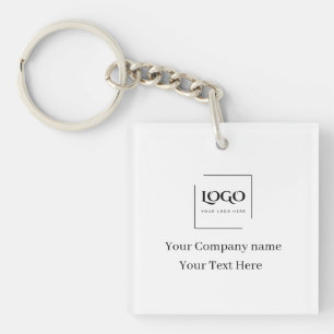 Elegant custom your logo template key ring