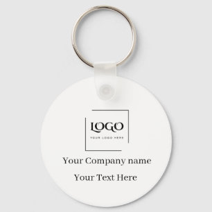 Elegant custom your logo template key ring