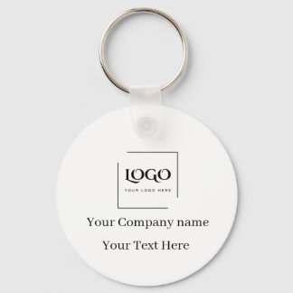 Elegant custom your logo template key ring
