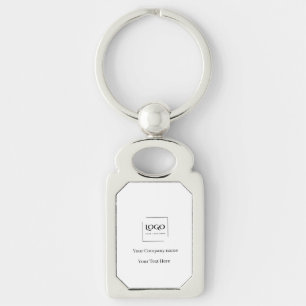 Elegant custom your logo template key ring