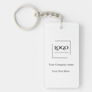 Elegant custom your logo template key ring
