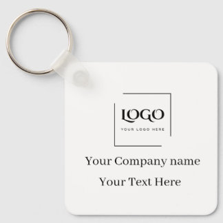 Elegant custom your logo template key ring