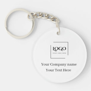 Elegant custom your logo template key ring