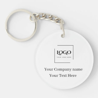 Elegant custom your logo template key ring