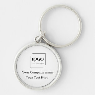 Elegant custom your logo template key ring