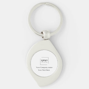 Elegant custom your logo template key ring