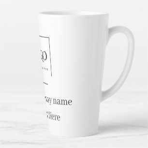 Elegant custom your logo template latte mug