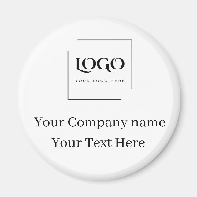 Elegant custom your logo template magnet (Front)