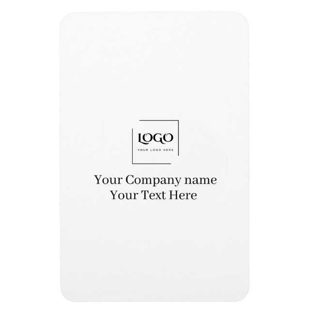 Elegant custom your logo template magnet (Vertical)