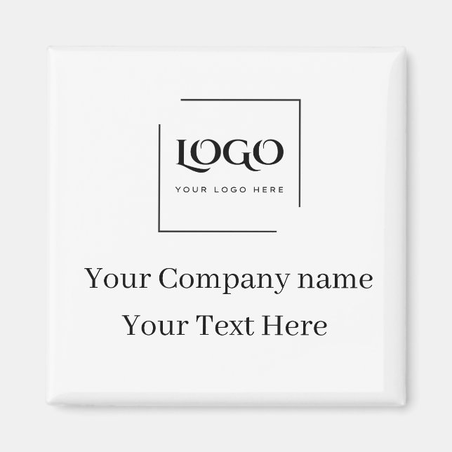 Elegant custom your logo template magnet (Front)