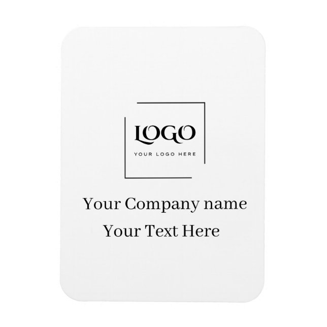 Elegant custom your logo template magnet (Vertical)
