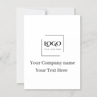 Elegant custom your logo template magnetic invitation