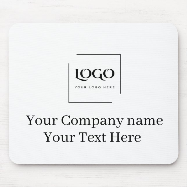 Elegant custom your logo template mouse mat (Front)