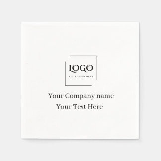 Elegant custom your logo template napkin