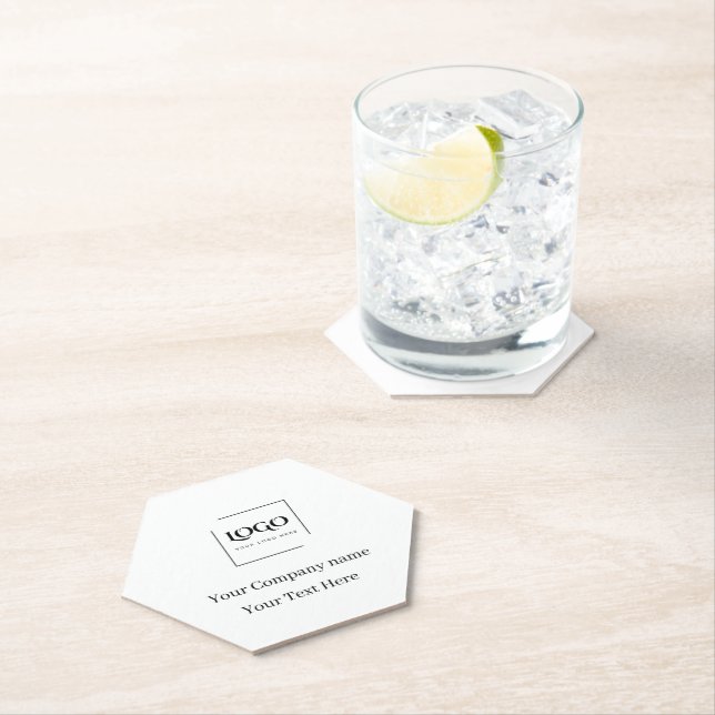 Elegant custom your logo template paper coaster (Insitu)