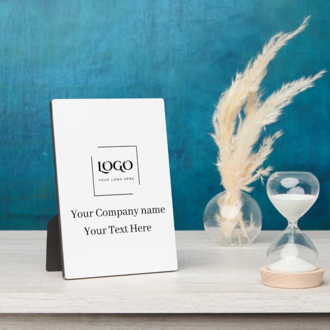 Elegant custom your logo template plaque (Side)