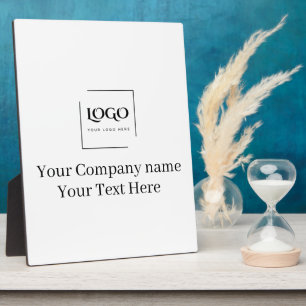 Elegant custom your logo template plaque