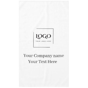 Elegant custom your logo template tablecloth