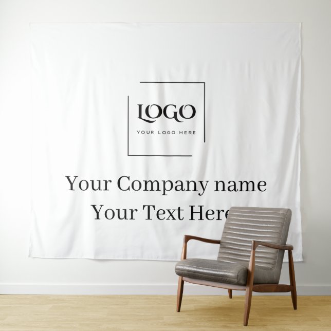 Elegant custom your logo template tapestry (In Situ (Horizontal))