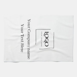 Elegant custom your logo template tea towel