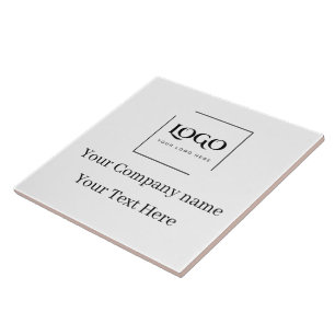 Elegant custom your logo template tile