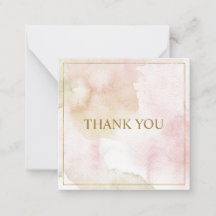 Elegant customisable pastel "Thank you"