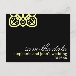 Elegant Customisable Save the Date Postcard