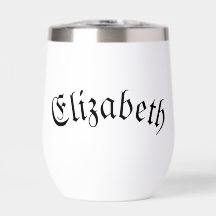 Elegant Customisable Stemless Wine Glass